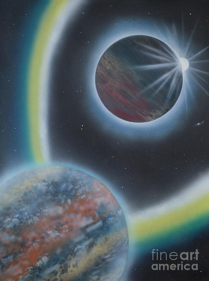 Eclipsing Painting by Mary Scott