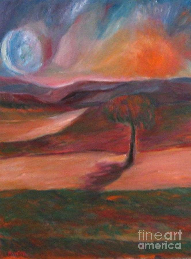 Eclispe Across Utah Painting by Patrick Mills