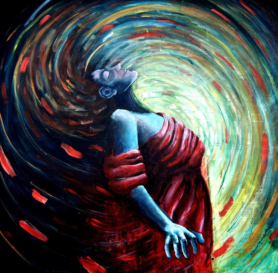 Spiral Painting - Ecstasy by Katerina Roy