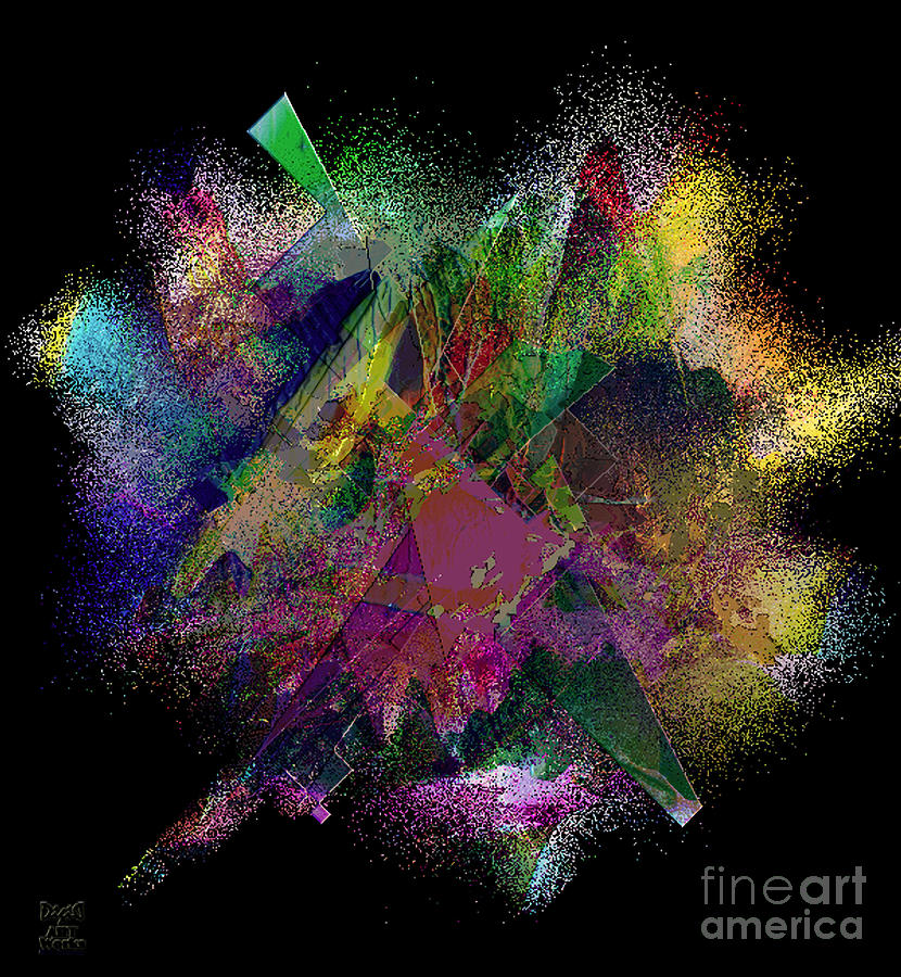 Abstract Digital Art - Ectasy by Dee Flouton