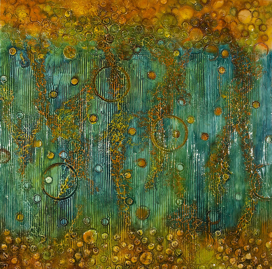 Abstract Painting - Ectomennsal by Elisabeth Vedrine