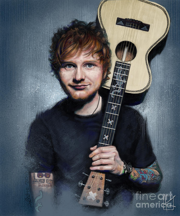 Ed Sheeran Digital Art - Ed Sheeran by Andre Koekemoer