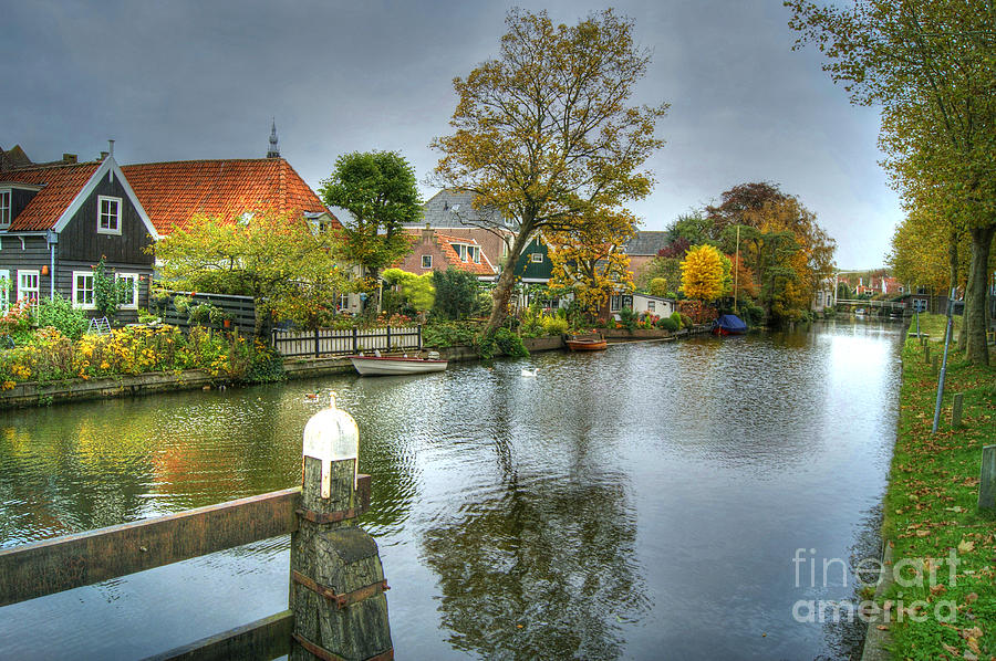 Edam Waterway in Holland Photograph by David Birchall