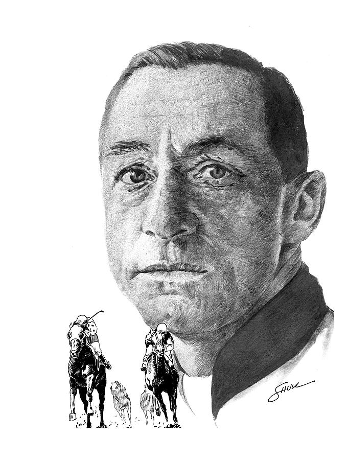 Eddie Arcaro Drawing by Harold Shull - Pixels