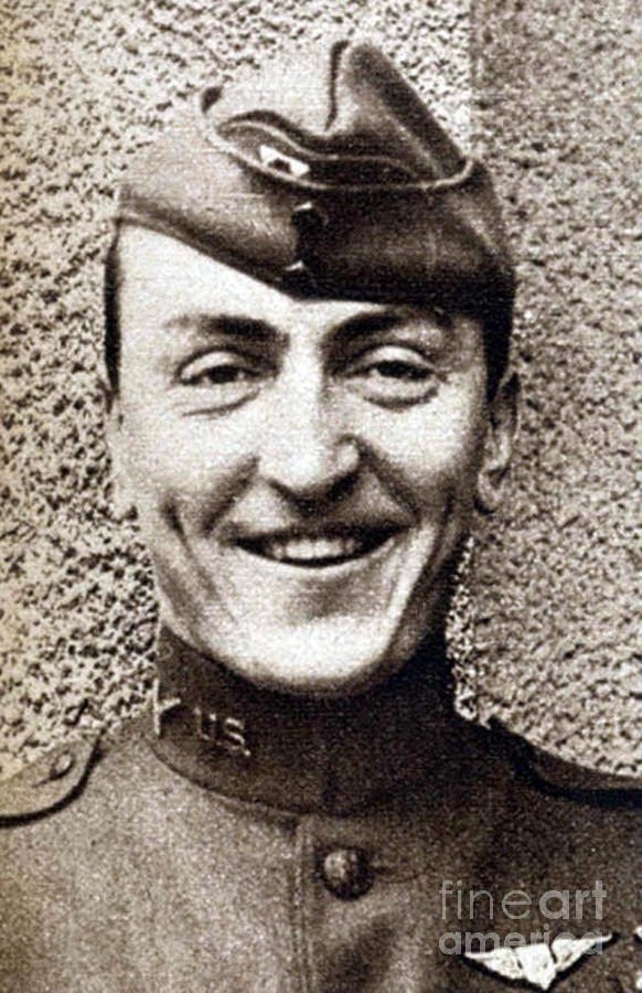 Eddie Rickenbacker, Wwi American Flying Photograph by Science Source