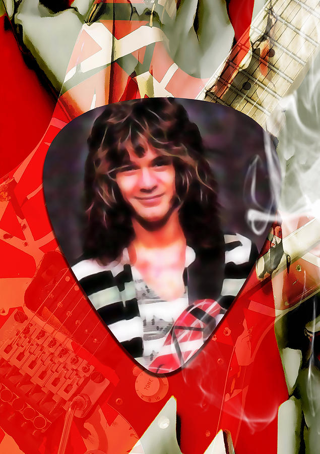 Eddie Van Halen Art Mixed Media by Marvin Blaine