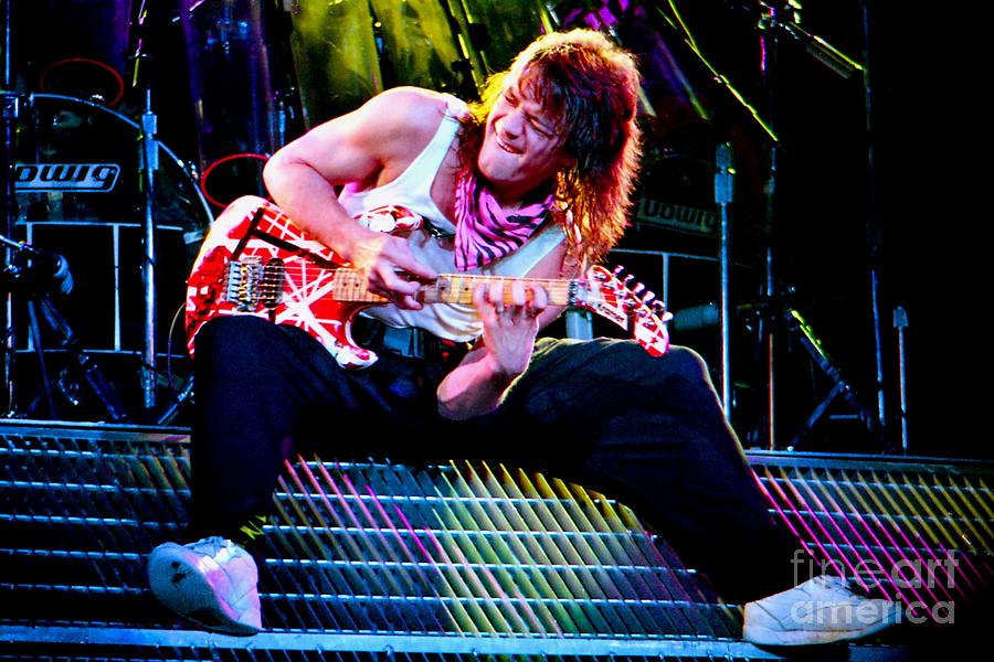 Eddie Van Halen / Van Halen 73 by Vintage Rock Photos.