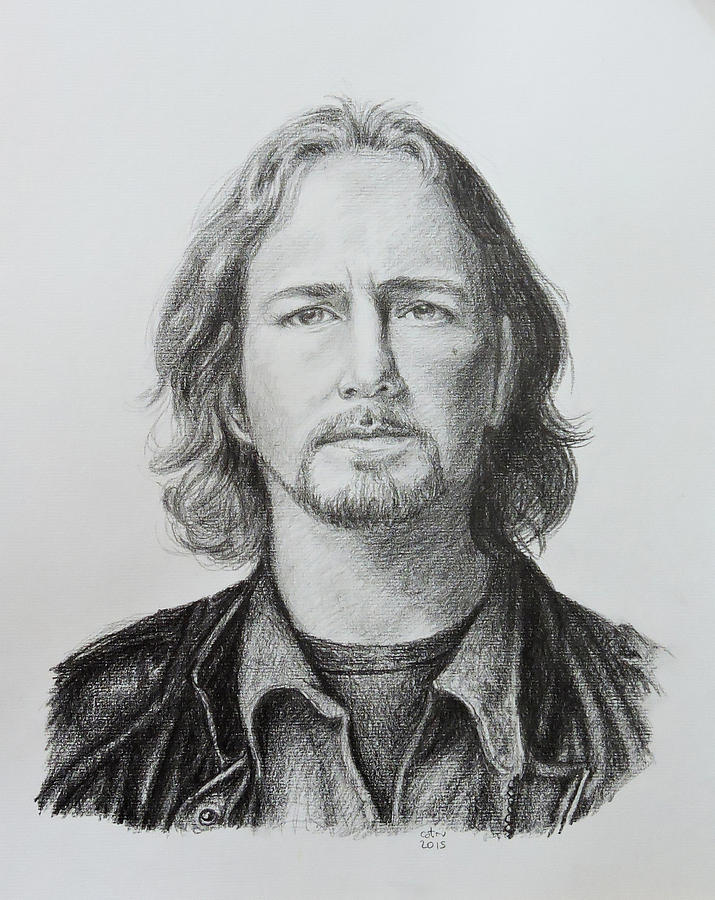 Eddie Vedder Drawing by Carina Povarchik