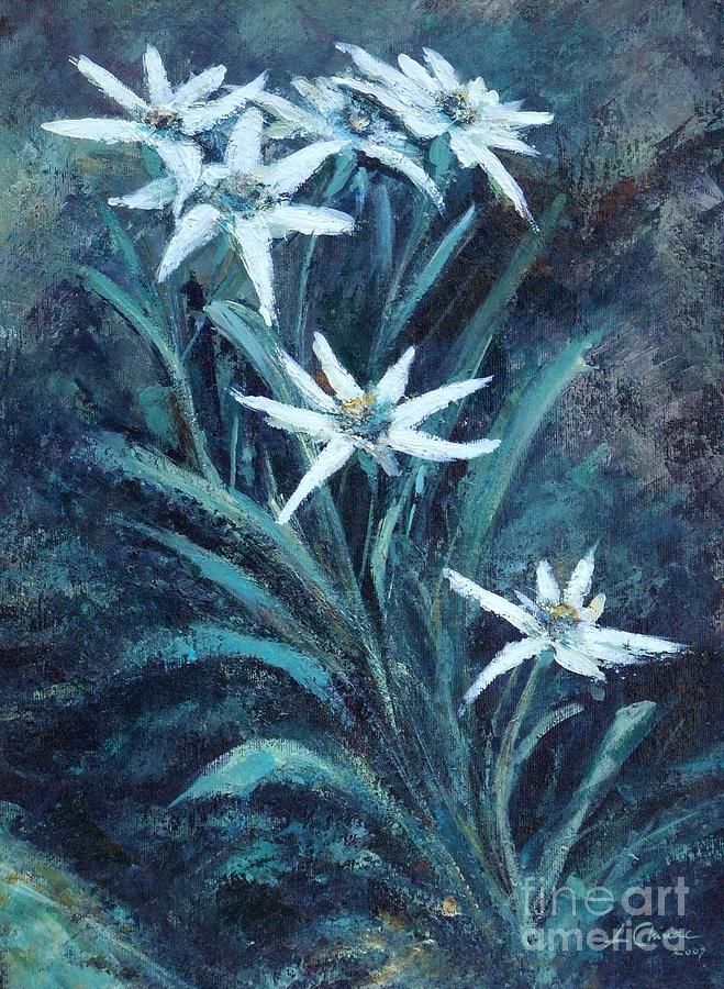 Edelweiss Painting by Liliana Chiriac Pixels