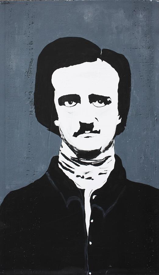 Edgar Alan Poe Painting by Ralph LeCompte