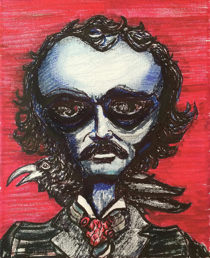 Edgar Alien Poe Painting by Similar Alien