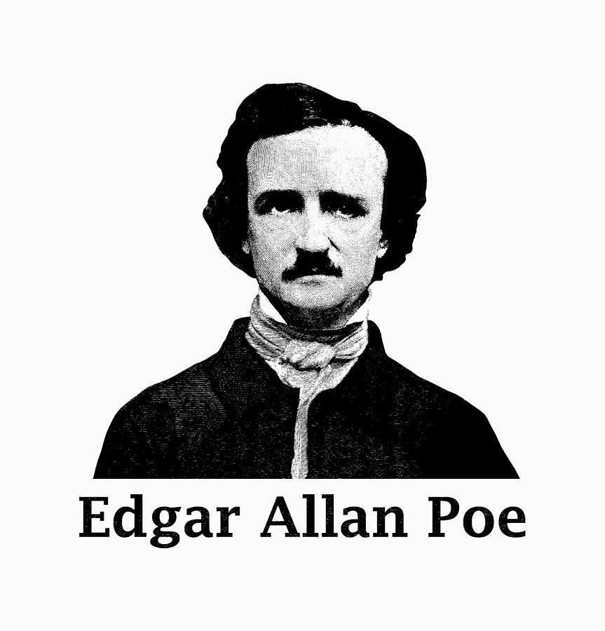 Edgar Allan Poe Digital Art - Edgar Allan Poe by War Is Hell Store
