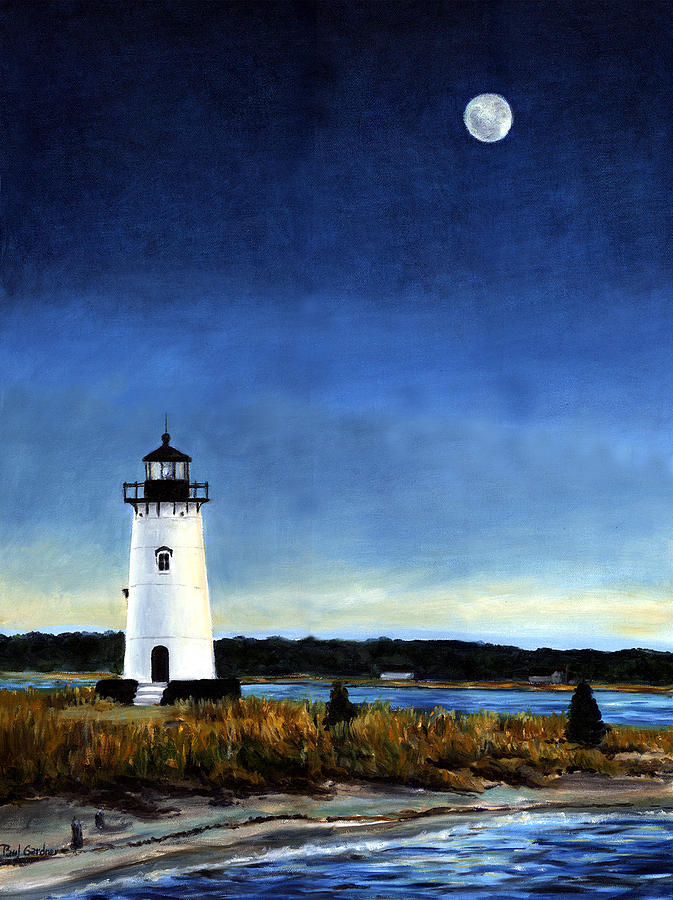 Edgartown Light Morning Painting by Paul Gardner
