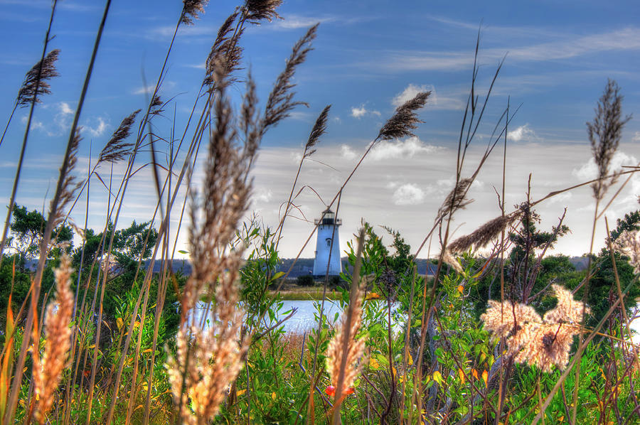 Lighthouse Photograph - Edgartown Lighthouse - Marthas Vineyard by Joann Vitali
