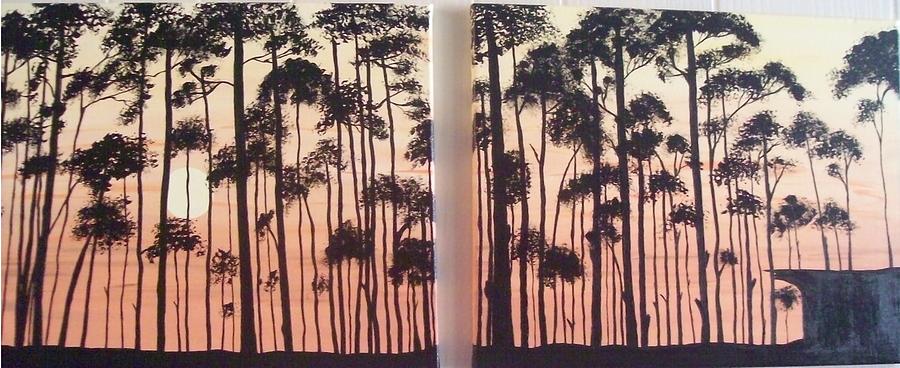 Tree Painting - Edge of Beauty by Paula Ferguson
