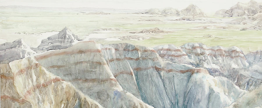 Edge of the Badlands Painting by Thomas Sorrell