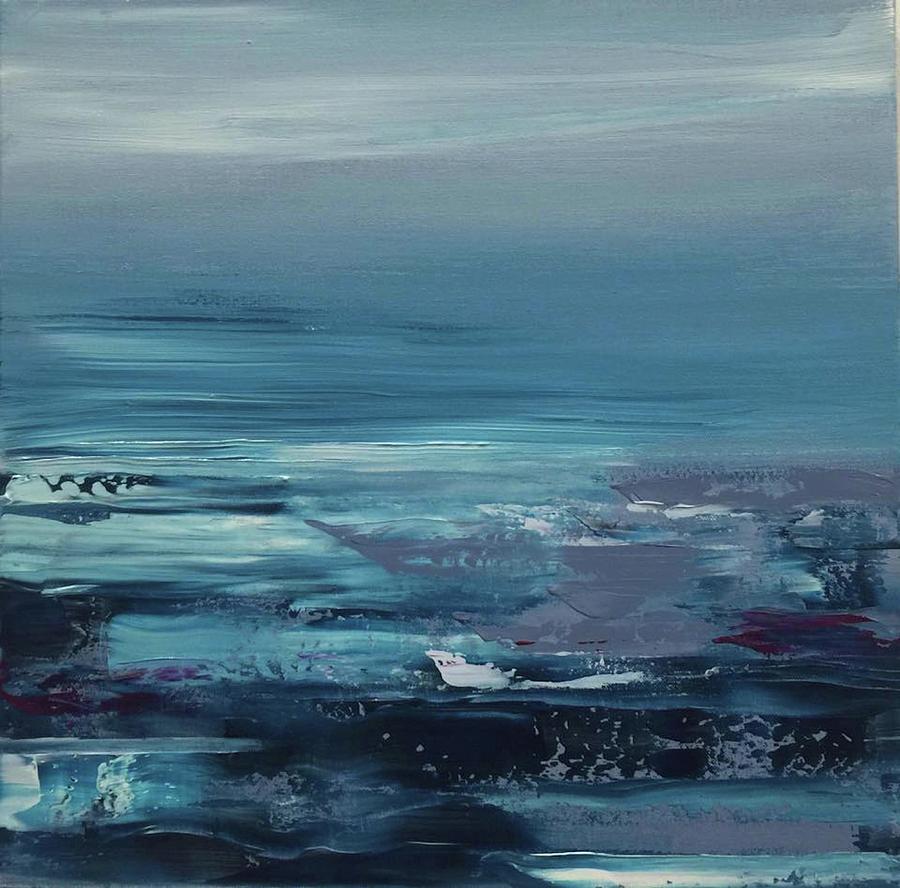 Edge of the Deep Blue Sea Painting by Alice Lipping Edge of the Deep Blue Sea Painting by Alice Lipping