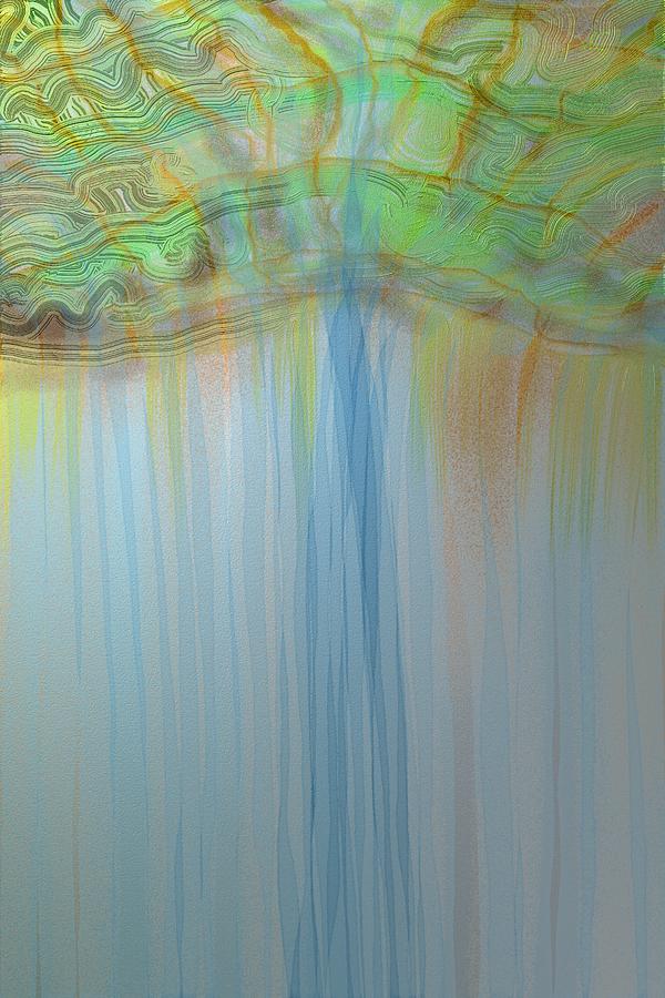 Waterfall Digital Art - Edge by Victor Shelley