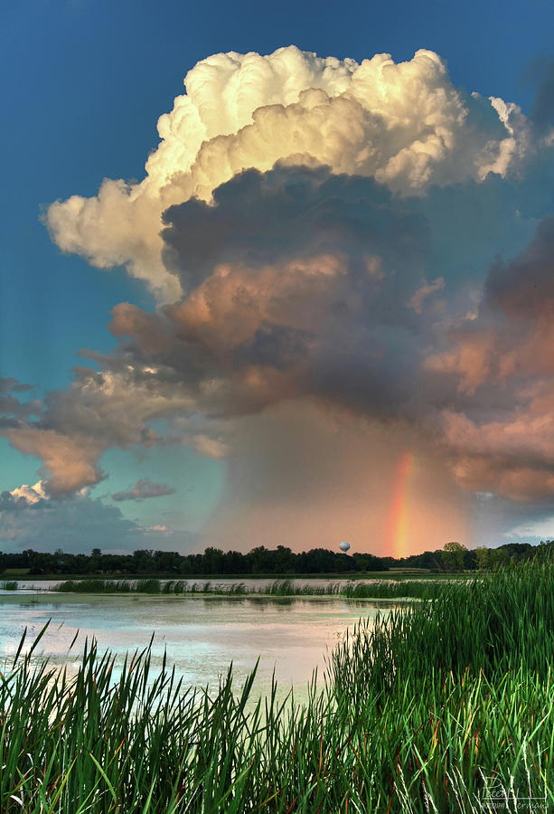 Edgerton Pond Rainbow Photograph by Peter Herman