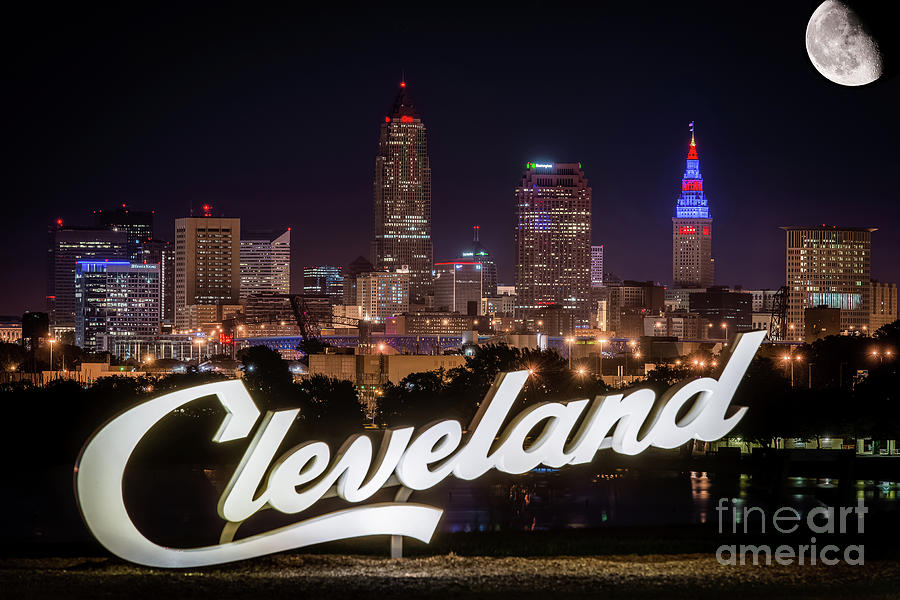 Cleveland Photograph - Edgewater Cleveland Moon  by Frank Cramer