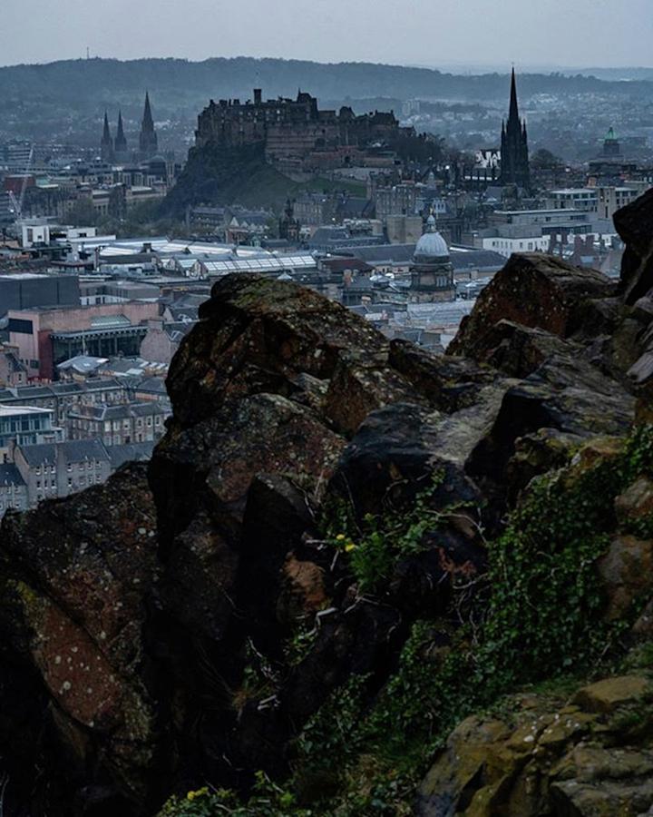 Castle Photograph - Edinburgh Castle, From Holyrood Park by Eric Adams