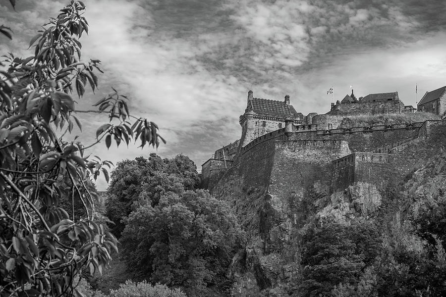 Edinburgh Castle in black and white 2 Photograph by Iordanis Pallikaras