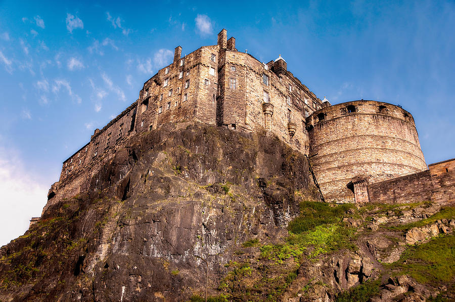 Edinburgh Castle on the Rock Photograph by Jenny Rainbow