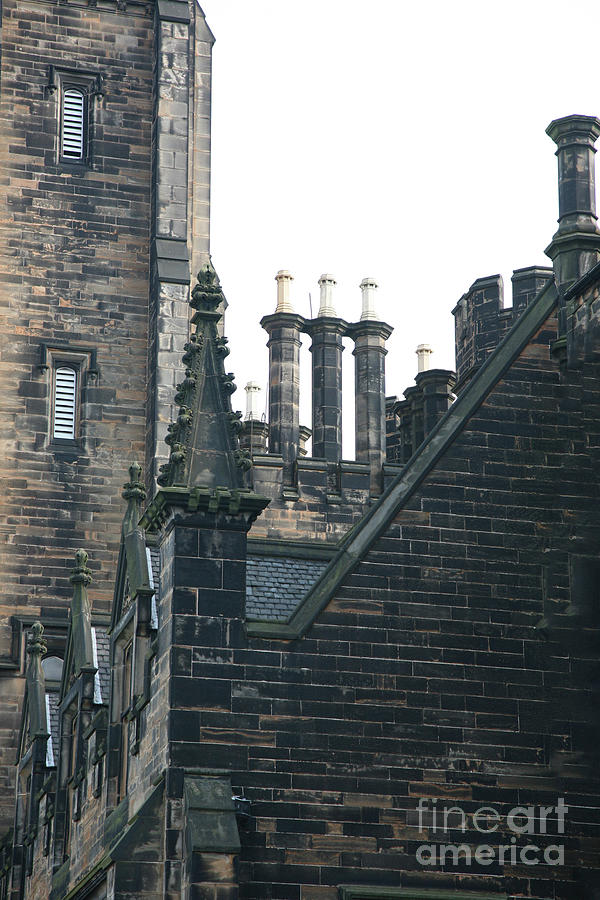 Edinburgh Roof Tops Architecture  Photograph by Chuck Kuhn