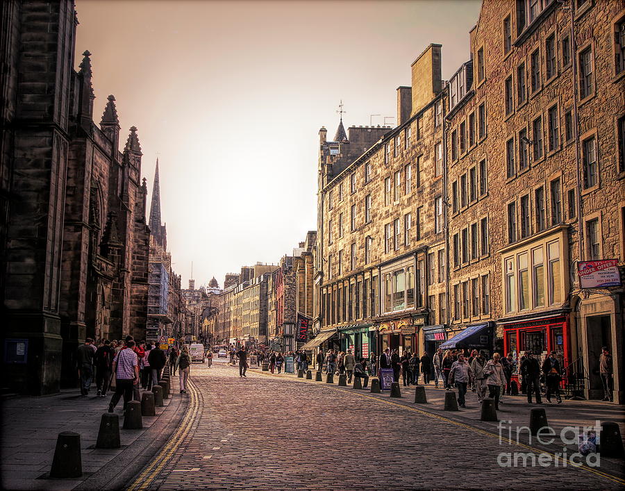 Edinburgh Royal Mile Scotland  Photograph by Chuck Kuhn