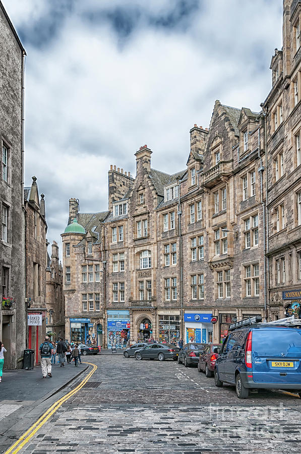 Architecture Photograph - Edinburgh Royal Mile Street by Antony McAulay