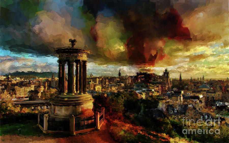Edinburgh Scotland 01 Painting by Gull G