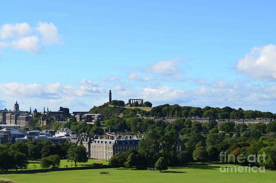 Edinburgh Scotlands Lush Green Landscape  Photograph by DejaVu Designs