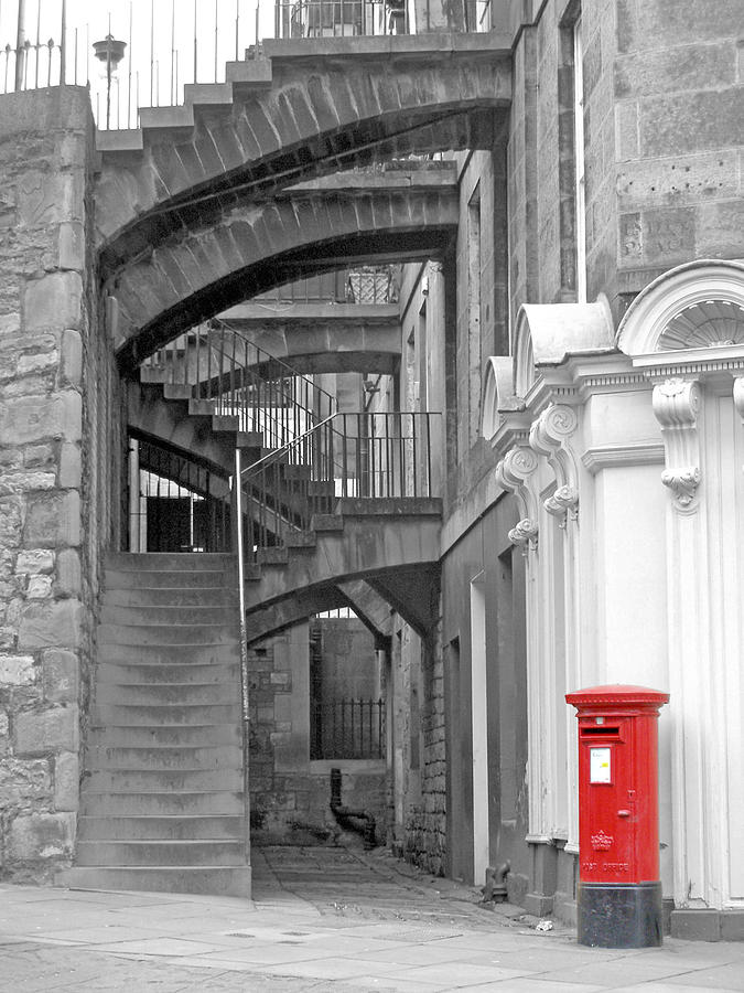 Edinburgh Steps Photograph by Rod Jones