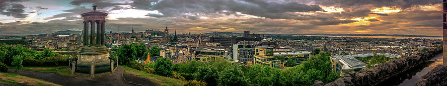 Edinburgh Sunset Photograph by Andrew Matwijec