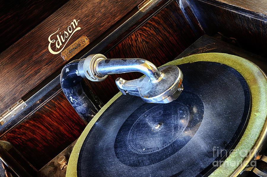 Edison Record Player Photograph by Bob Christopher