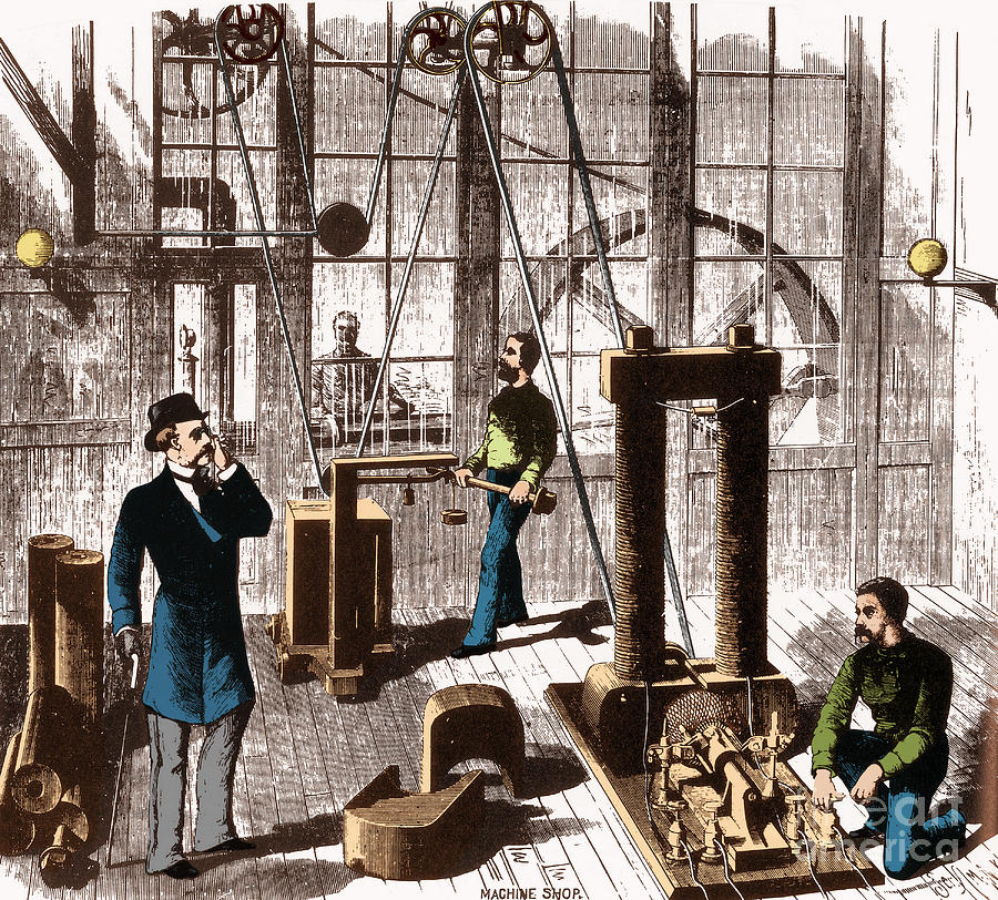 Edisons Electric Generator 1880 Photograph by Science Source 