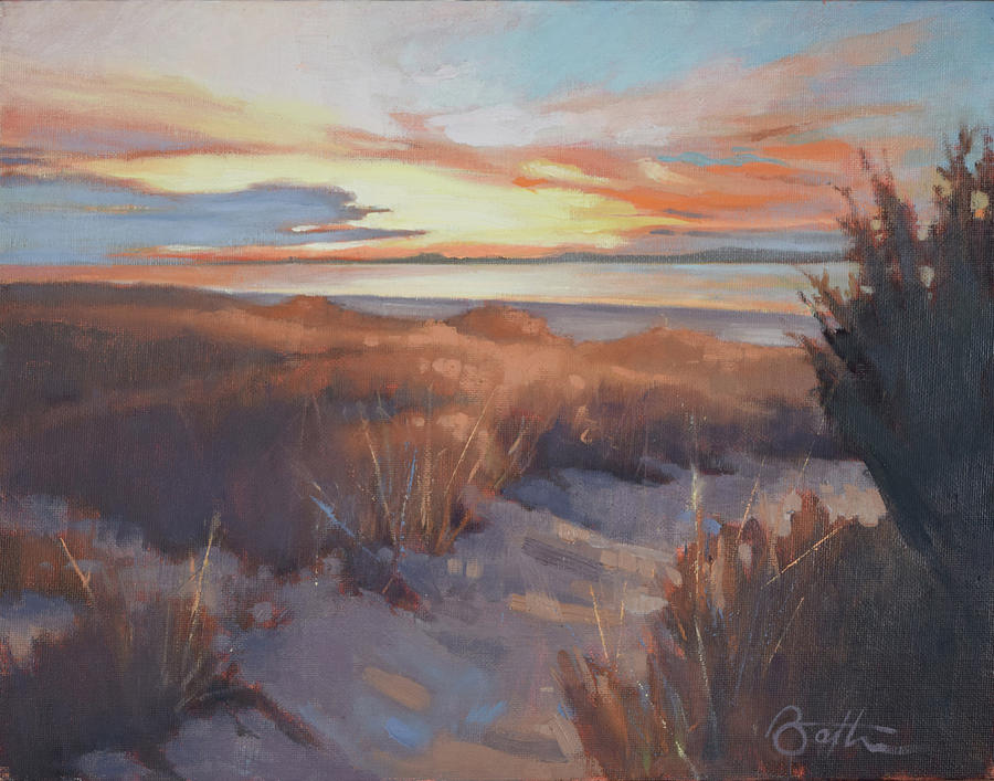 Sunset Painting - Edisto In December by Todd Baxter