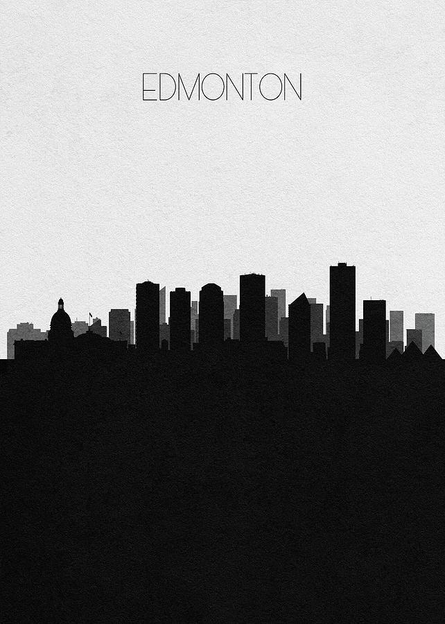 Edmonton Cityscape Art Digital Art by Inspirowl Design