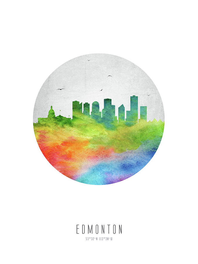 Edmonton Skyline Caabed20 Digital Art