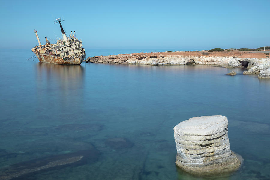 Edro III shipwreck - Cyprus Photograph by Joana Kruse