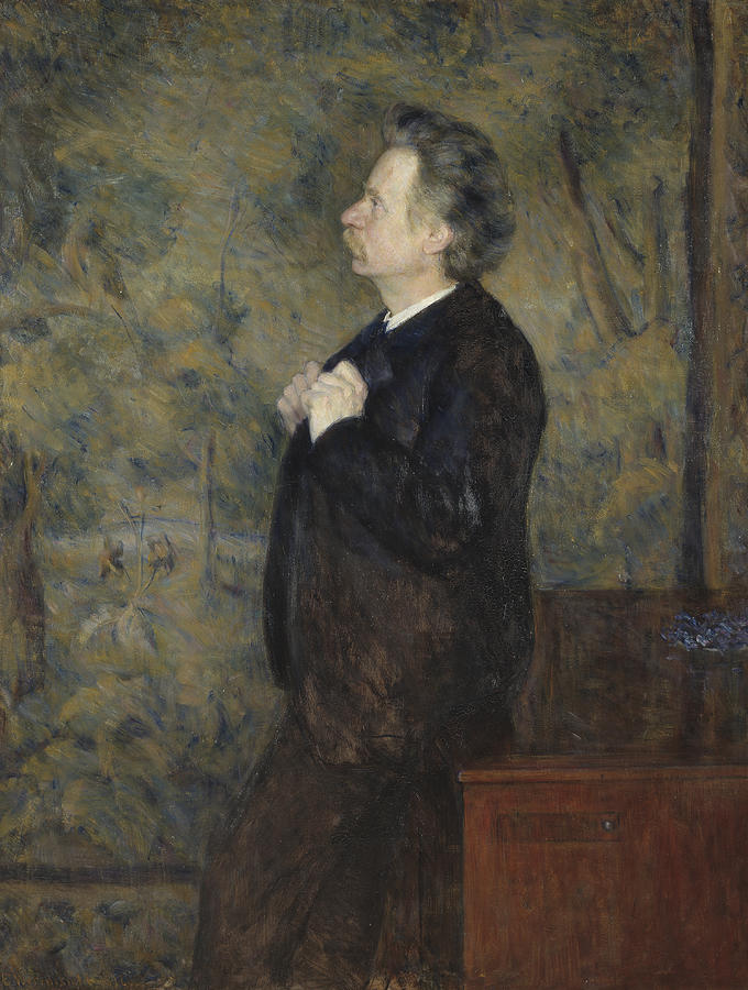 Edvard Grieg, Composer Painting by Erik Werenskiold