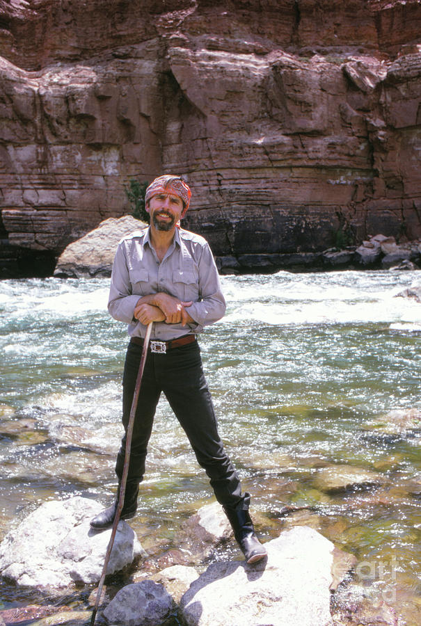 Canyonlands National Park Photograph - Edward Abbey, author of Desert Solitaire, shown here by the Colo by The Harrington Collection