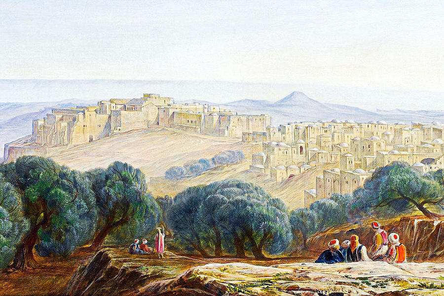 Edward Lear Bethlehem Painting Painting by Munir Alawi