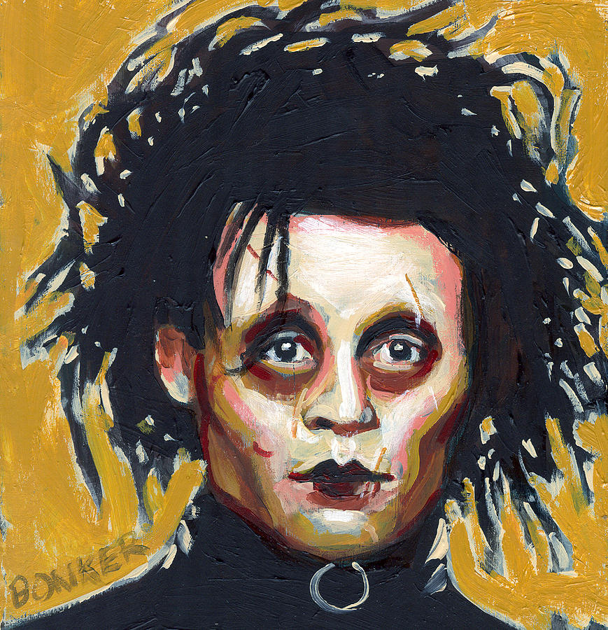 Johnny Depp Painting - Edward Scissorhands by Buffalo Bonker