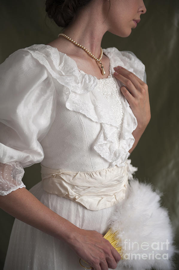 Edwardian Woman Mid Section  Photograph by Lee Avison