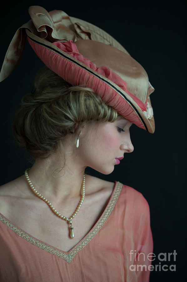 Edwardian Woman Wearing A Hat Photograph by Lee Avison