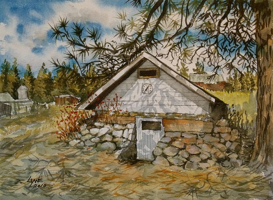 Edwards Root Cellar Painting by Lynne Haines