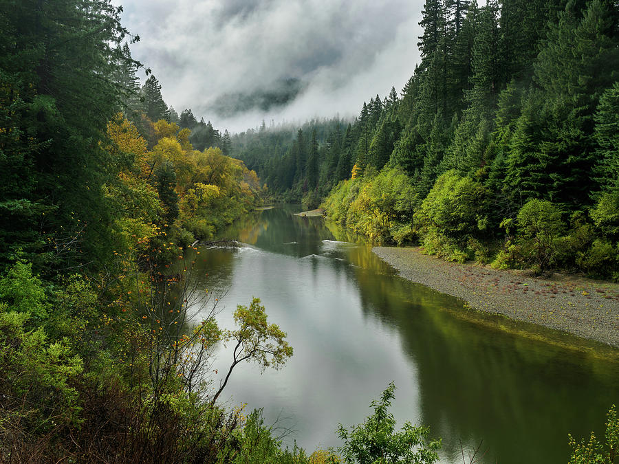 Eel River Vista in Autumn Photograph by Greg Nyquist