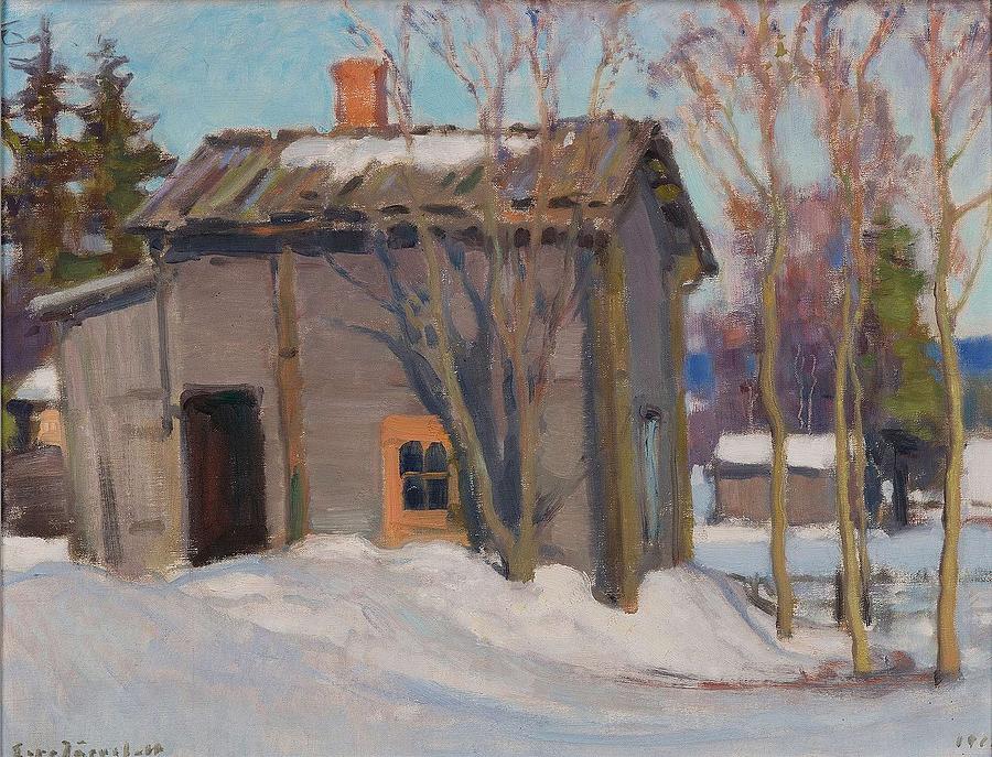 Winter Painting - Eero Jarnefelt, Winter Landscape. 3 by Eero Jarnefelt