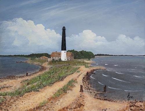 Lighthouse Painting by Ene Osman
